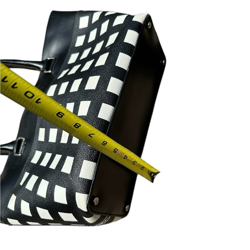 Kate Spade New York Black and White Checkered Tote - Picture 11 of 14